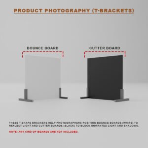 T-Brackets for Product Photography Backdrop Setup